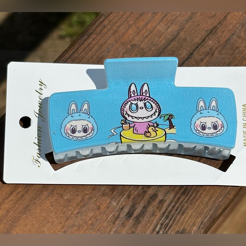NEW Labubu Inspired Claw Clip - Blue